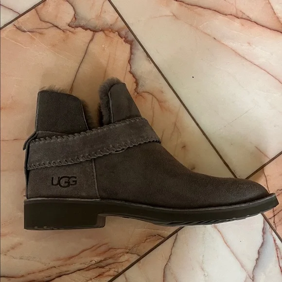 UGG Charcoal Suede Winter Boots - Picture 6 of 7